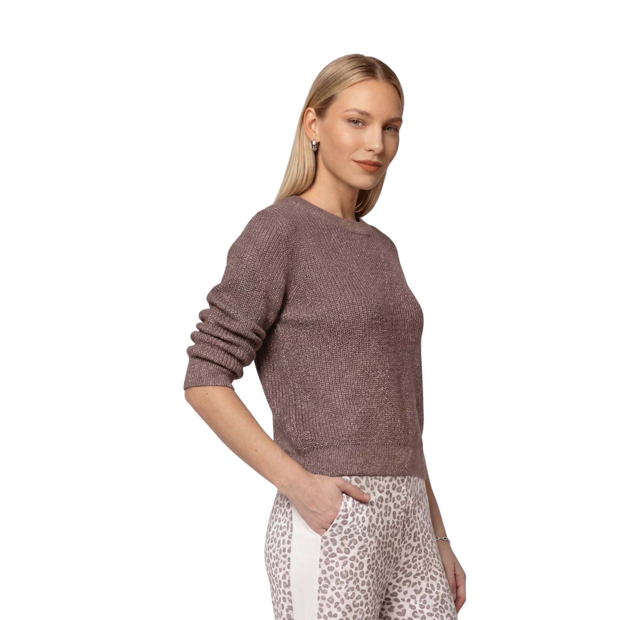Basic-Strickpullover mit Lurex - Mode von Monari