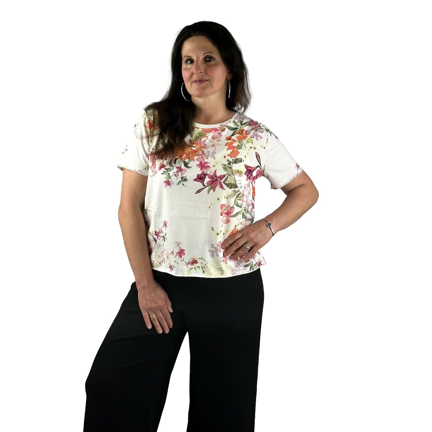 Blumenshirt. Mode von Monari. Seidel Moden Onlineshop