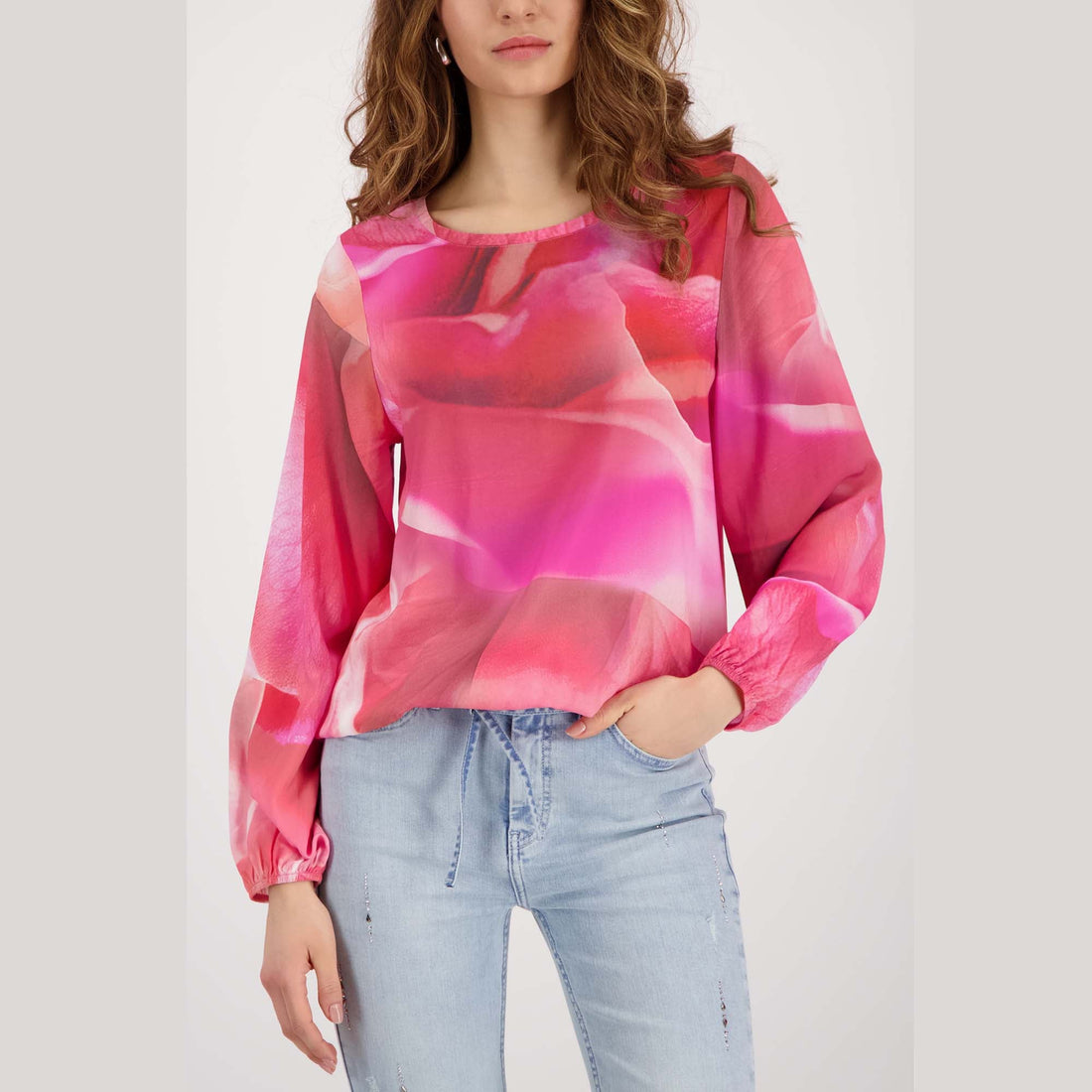 Bluse mit Allover - Print - Mode von Monari