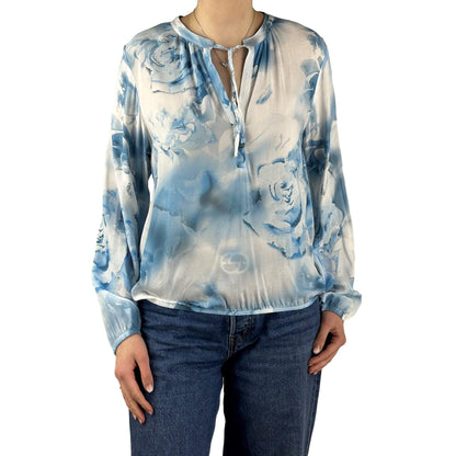 Bluse mit V-Ausschnitt. Mode von Monari. Seidel Moden Onlineshop