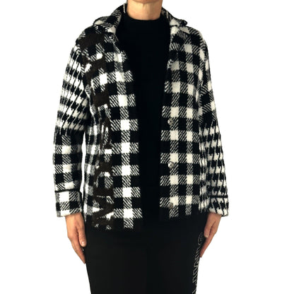 Flauschjacke gemustert. Mode von Monari. Seidel Moden Onlineshop