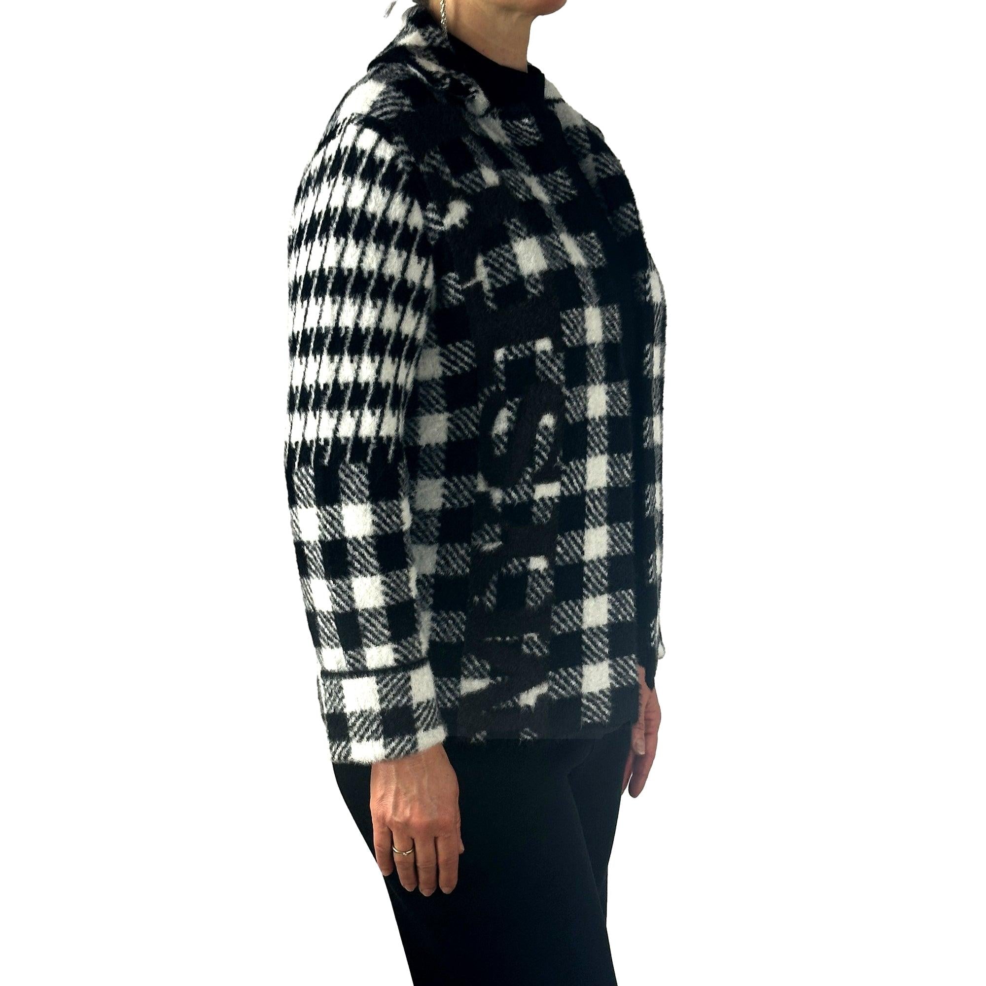 Flauschjacke gemustert. Mode von Monari. Seidel Moden Onlineshop