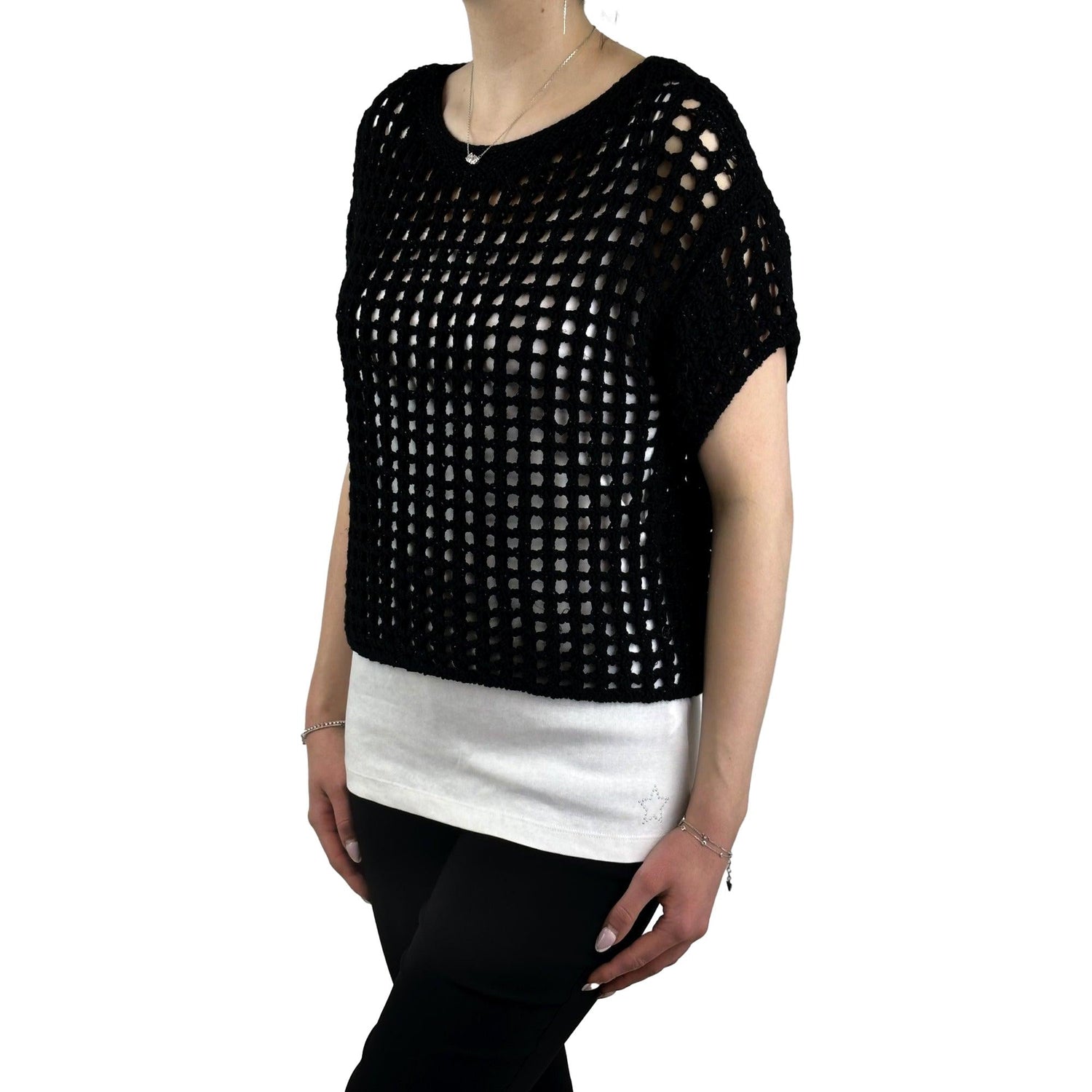 Häkelpullunder. Mode von Monari. Seidel Moden Onlineshop