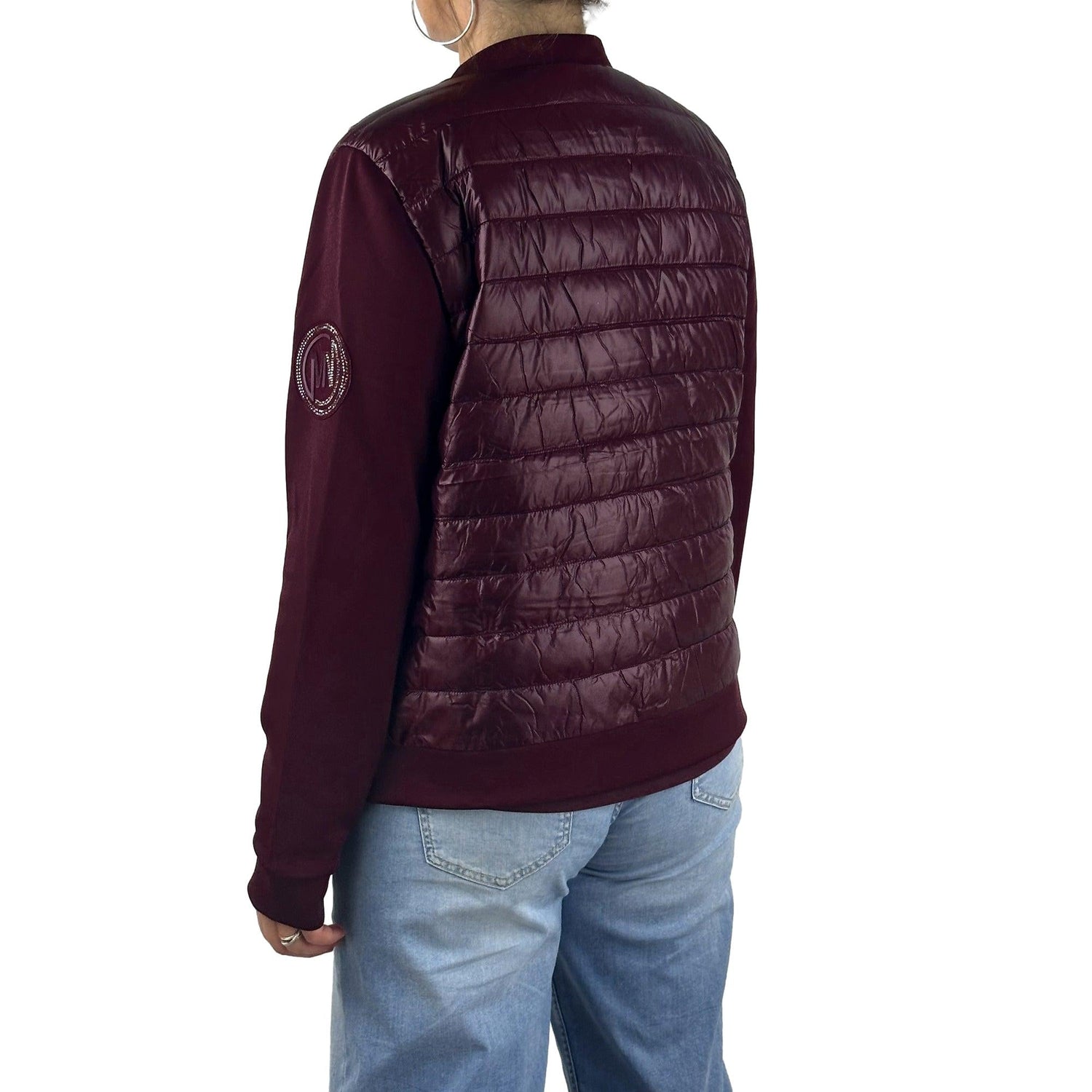 Jacke mit Materialmix. Mode von Monari. Seidel Moden Onlineshop