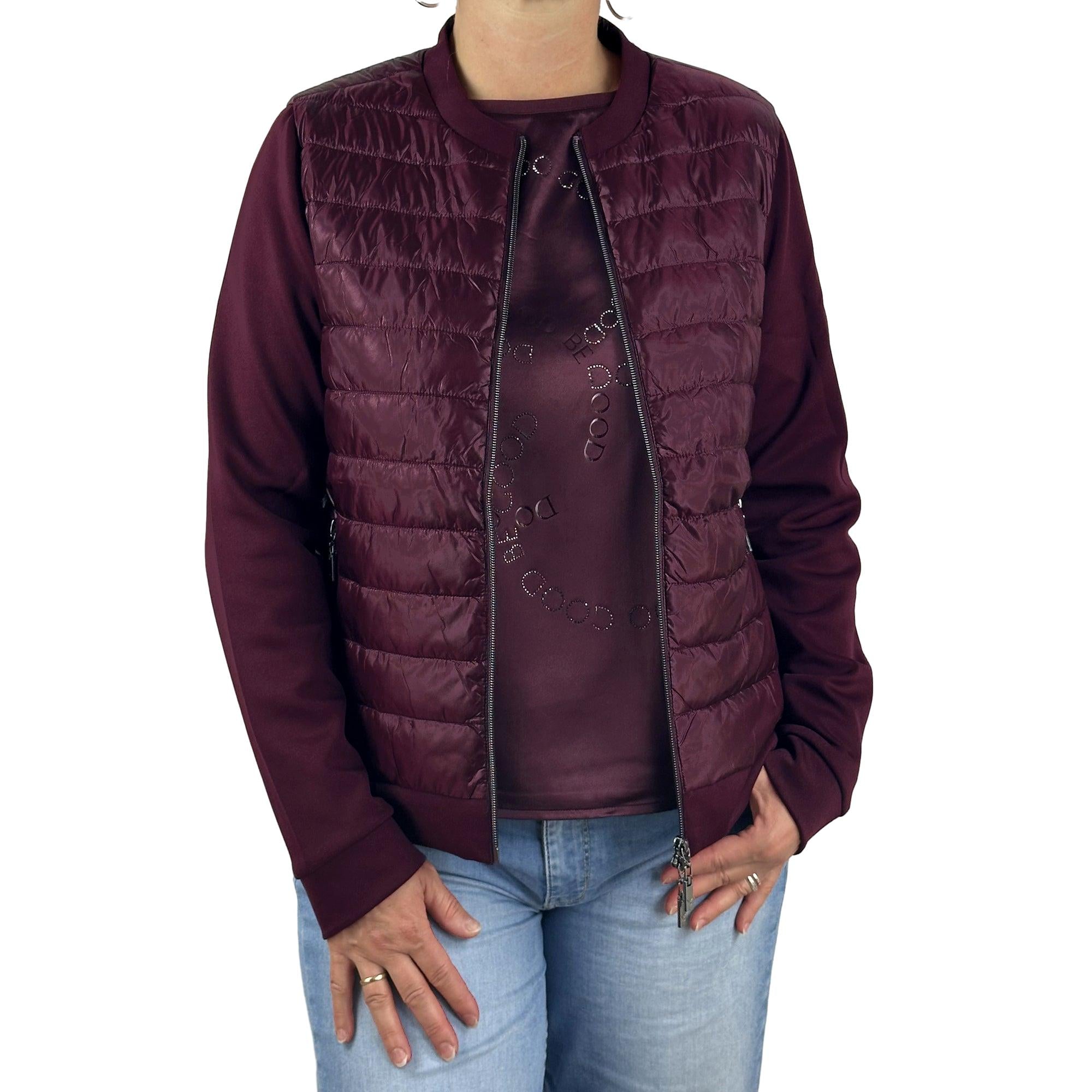 Jacke mit Materialmix. Mode von Monari. Seidel Moden Onlineshop