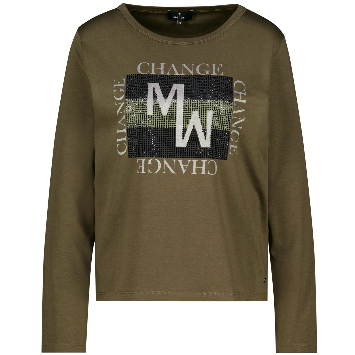 Langarmshirt mit Schmuckdetails - Mode von Monari