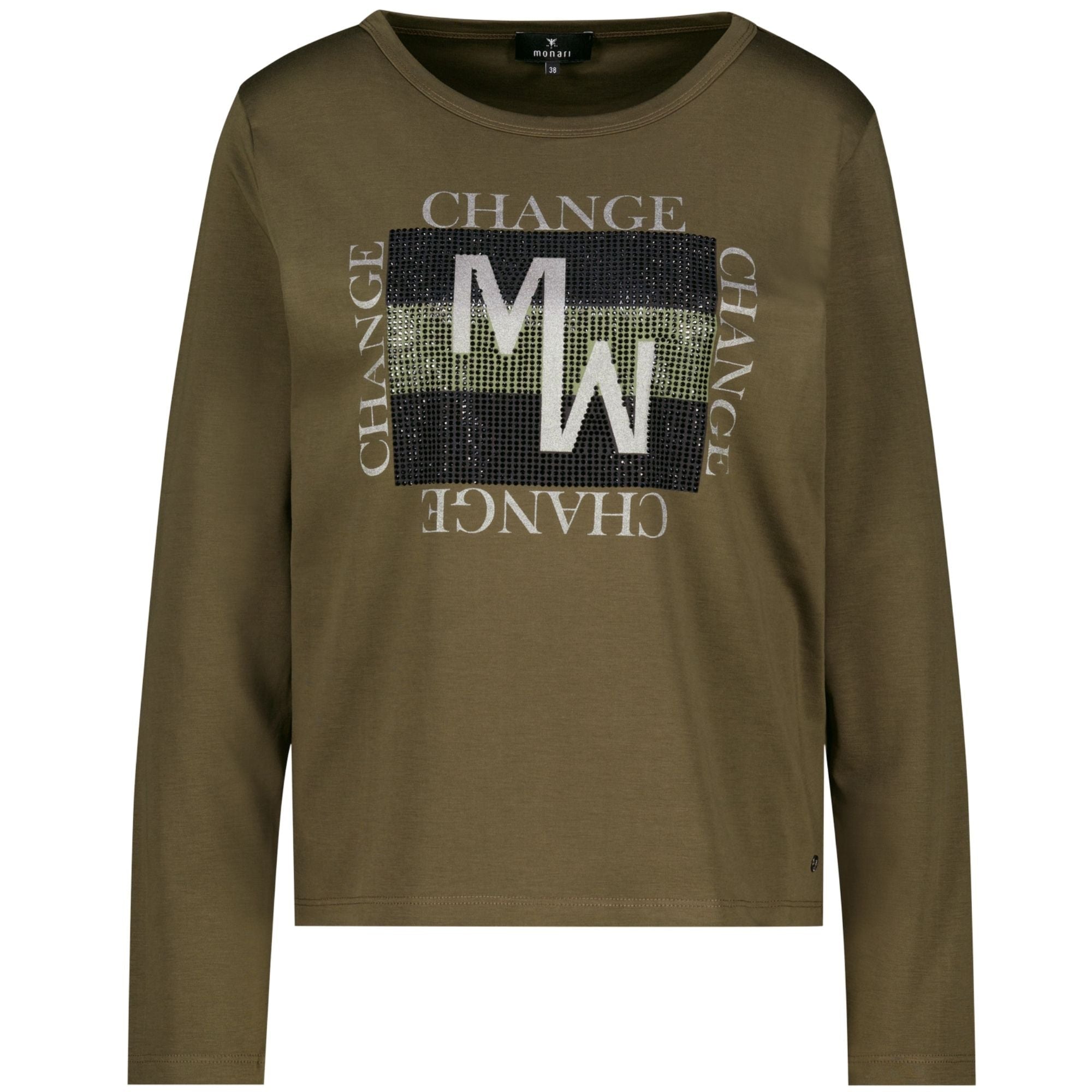 Langarmshirt mit Schmuckdetails - Mode von Monari