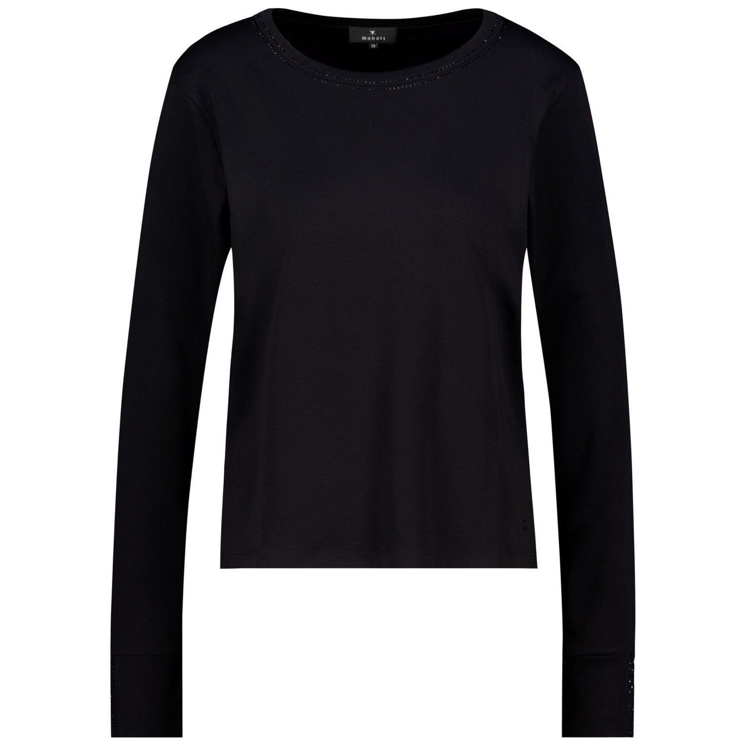 Langarmshirt mit Strassdetails - Mode von Monari