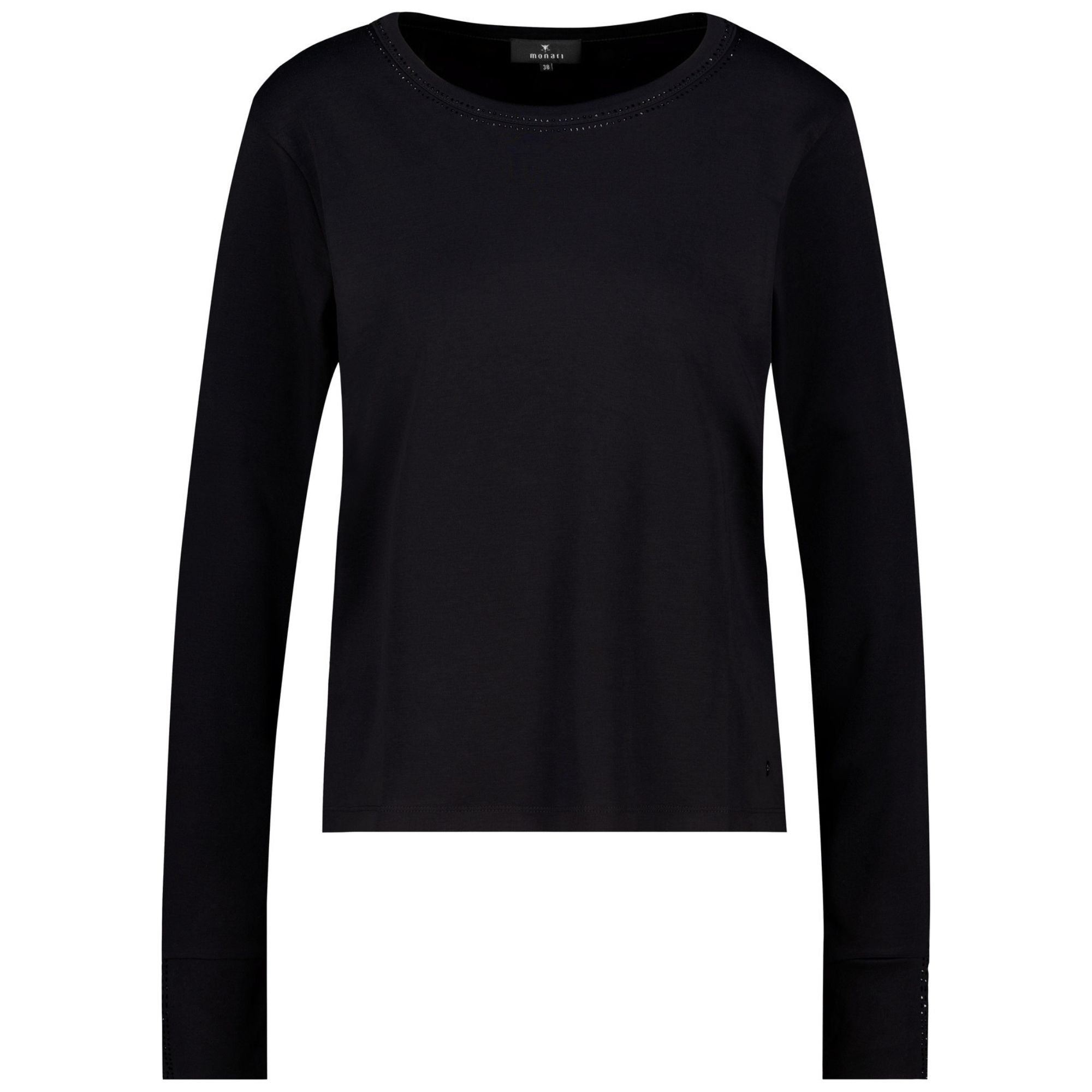 Langarmshirt mit Strassdetails - Mode von Monari