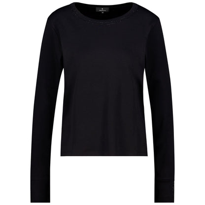 Langarmshirt mit Strassdetails - Mode von Monari