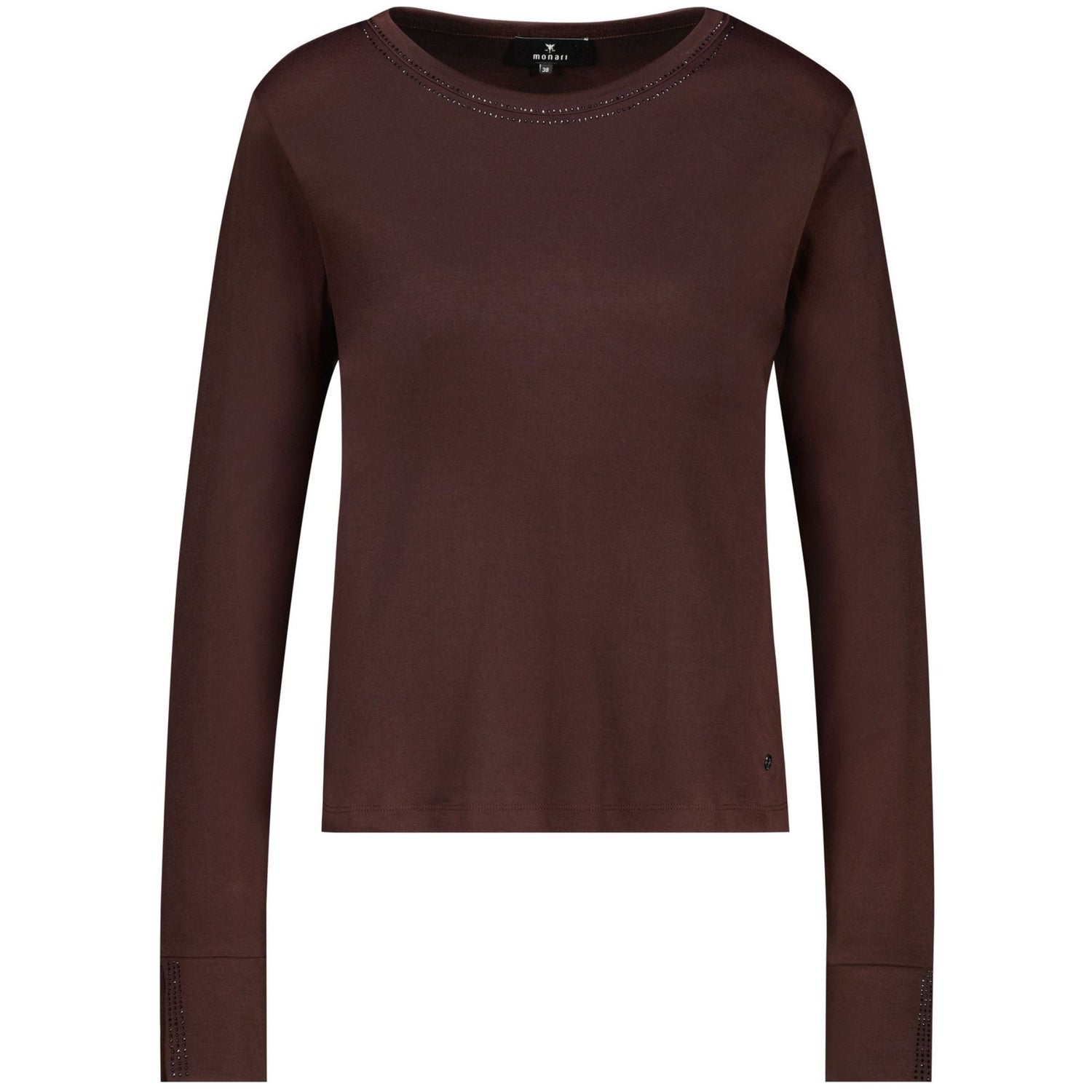 Langarmshirt mit Strassdetails - Mode von Monari