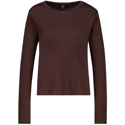 Langarmshirt mit Strassdetails - Mode von Monari