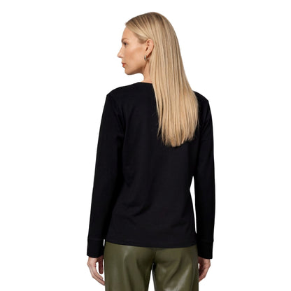Langarmshirt mit Strassdetails - Mode von Monari