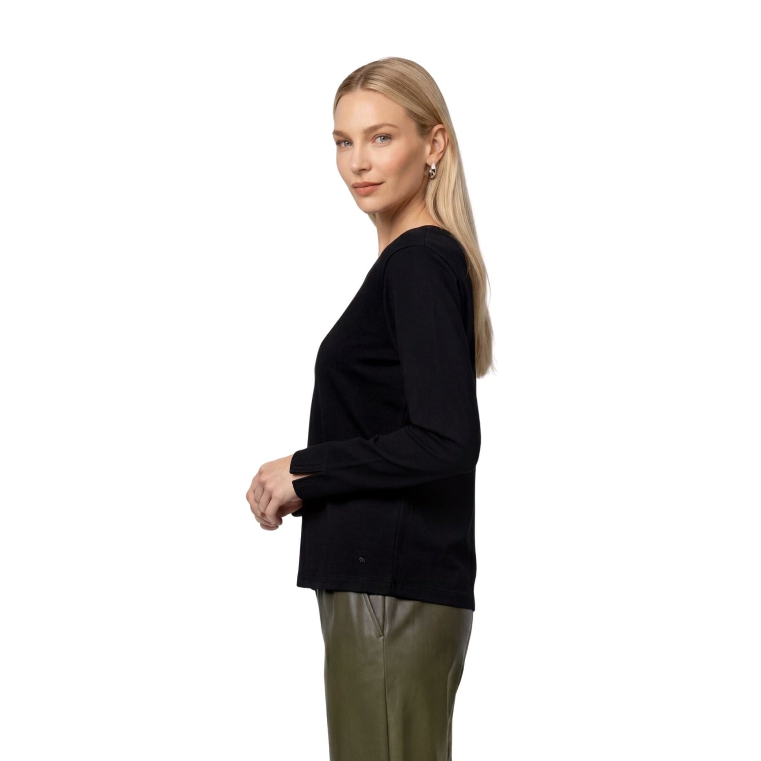 Langarmshirt mit Strassdetails - Mode von Monari