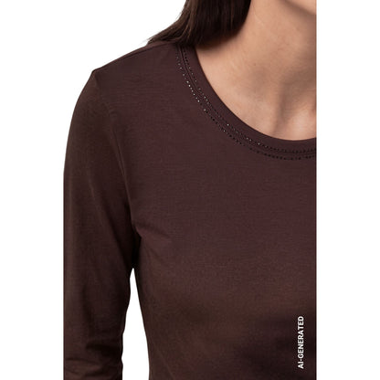 Langarmshirt mit Strassdetails - Mode von Monari