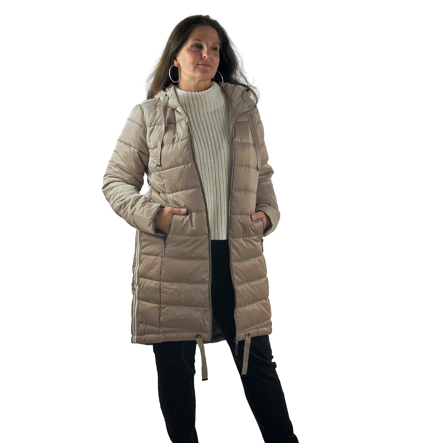 Mantel mit Galon. Mode von Monari. Seidel Moden Onlineshop