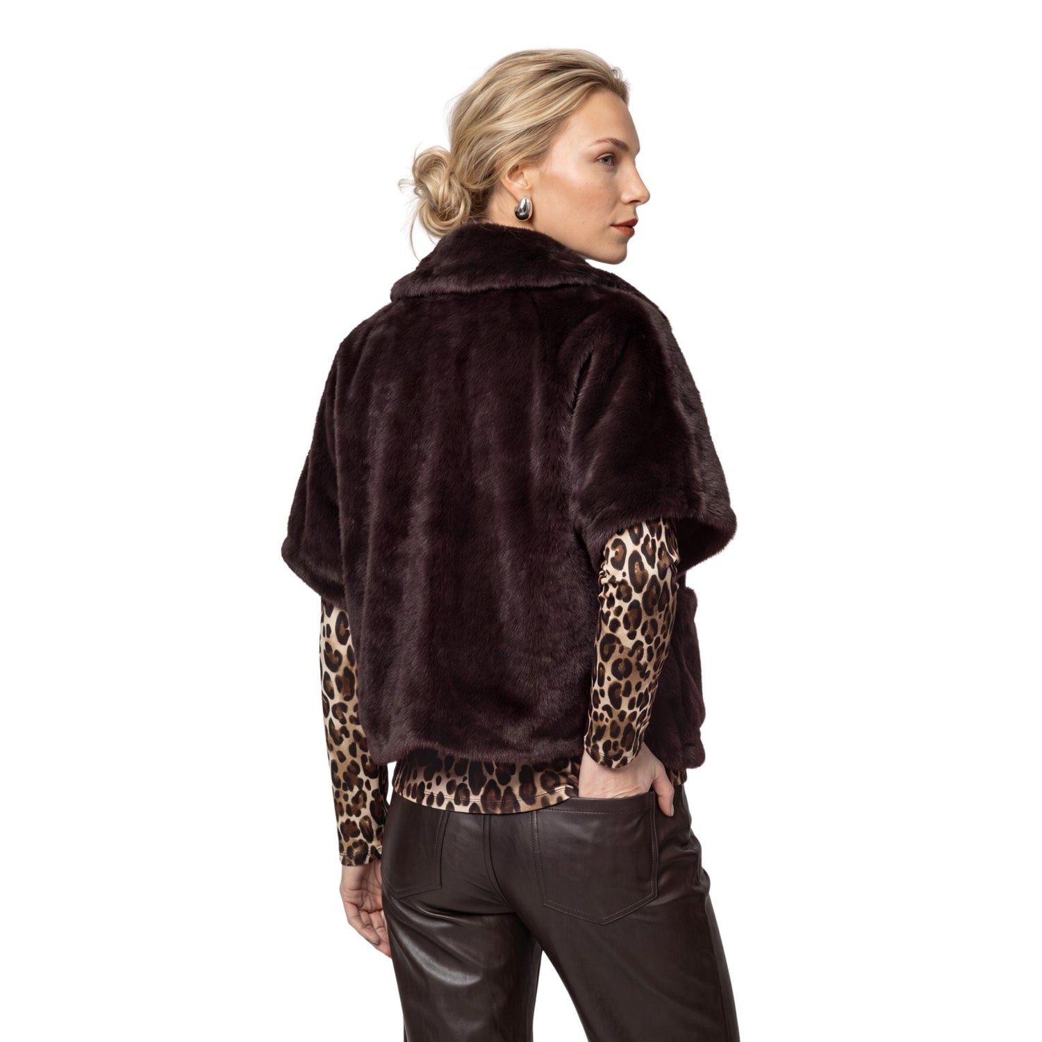 Poncho aus Webpelz - Mode von Monari