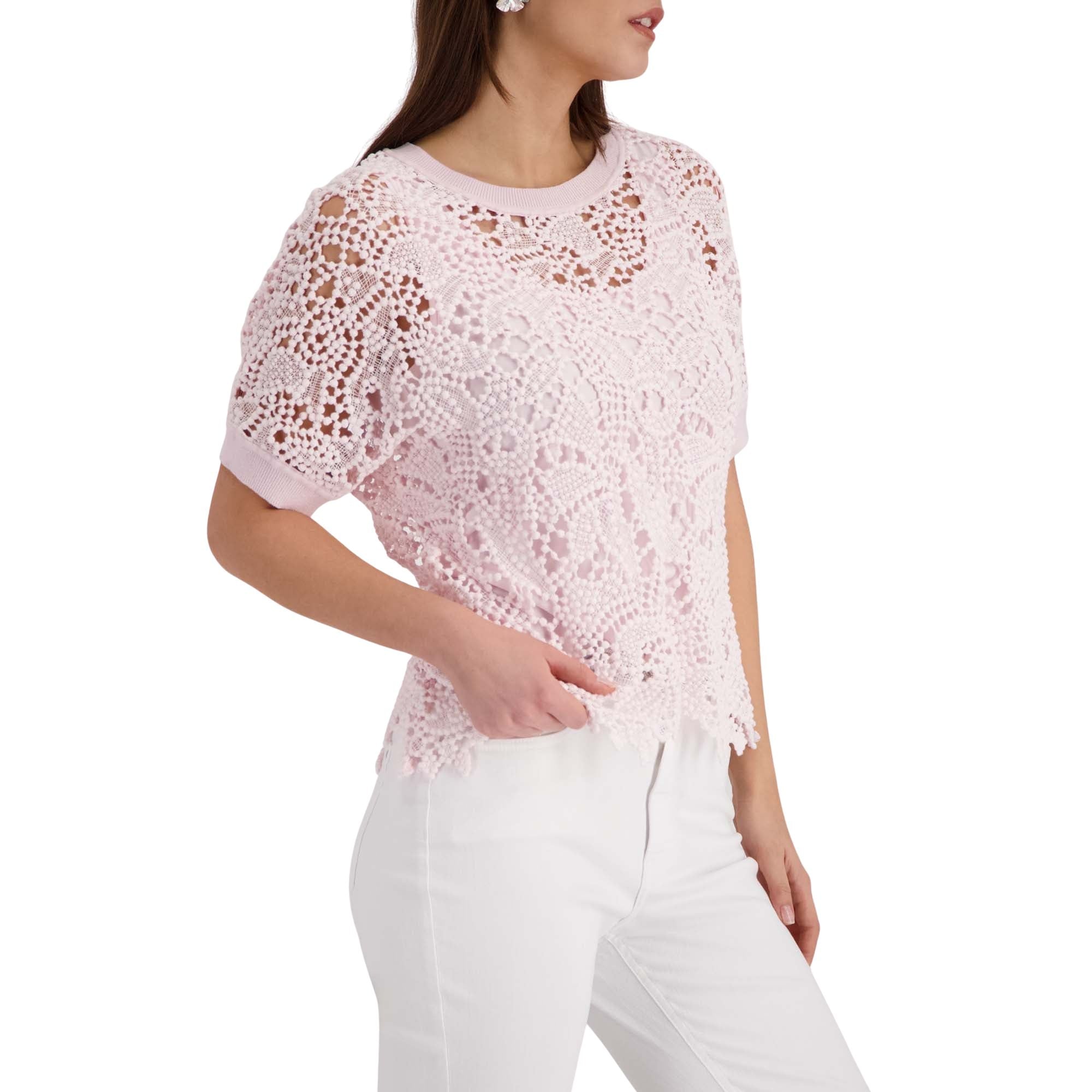 Pullover mit Spitzenmuster - Mode von Monari