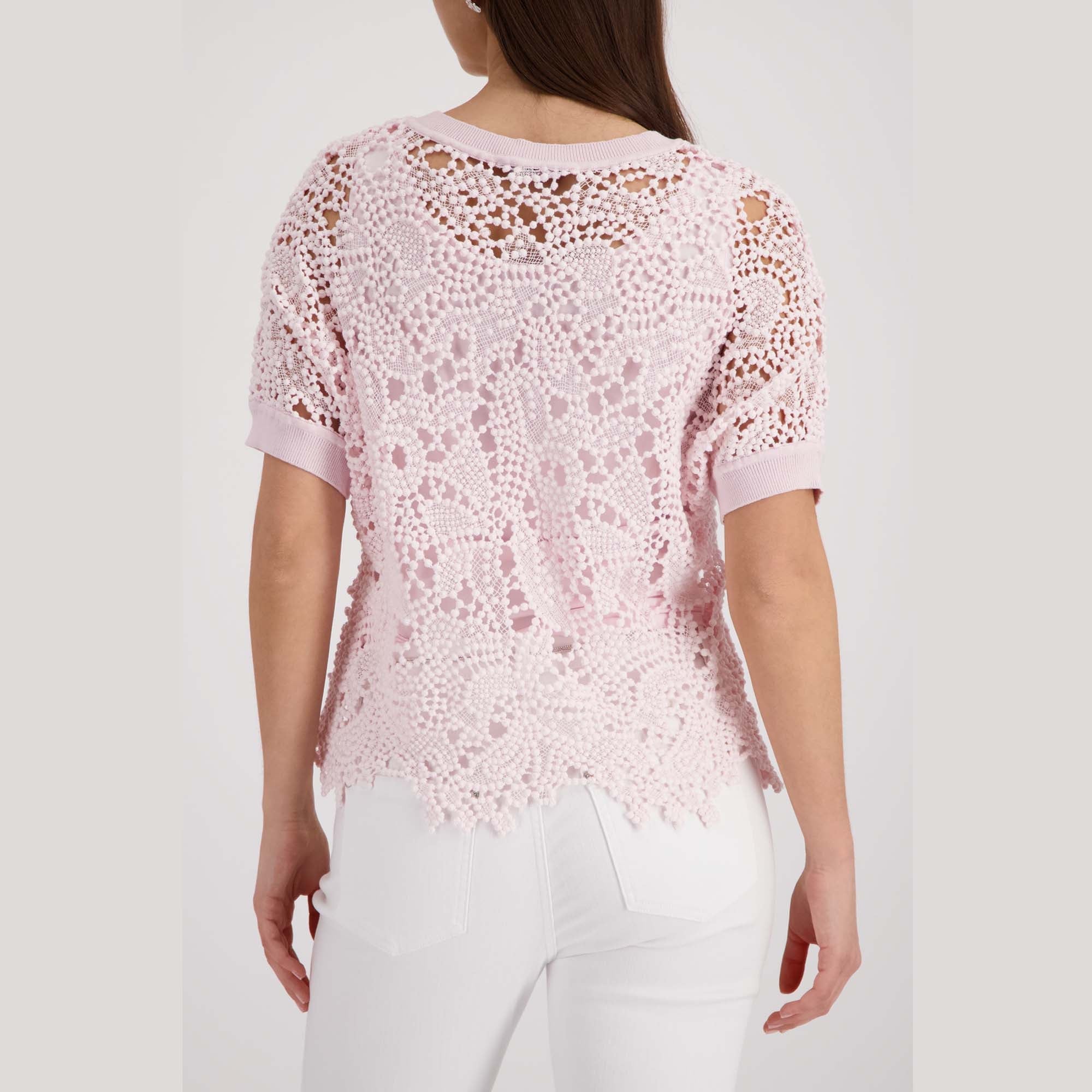 Pullover mit Spitzenmuster - Mode von Monari