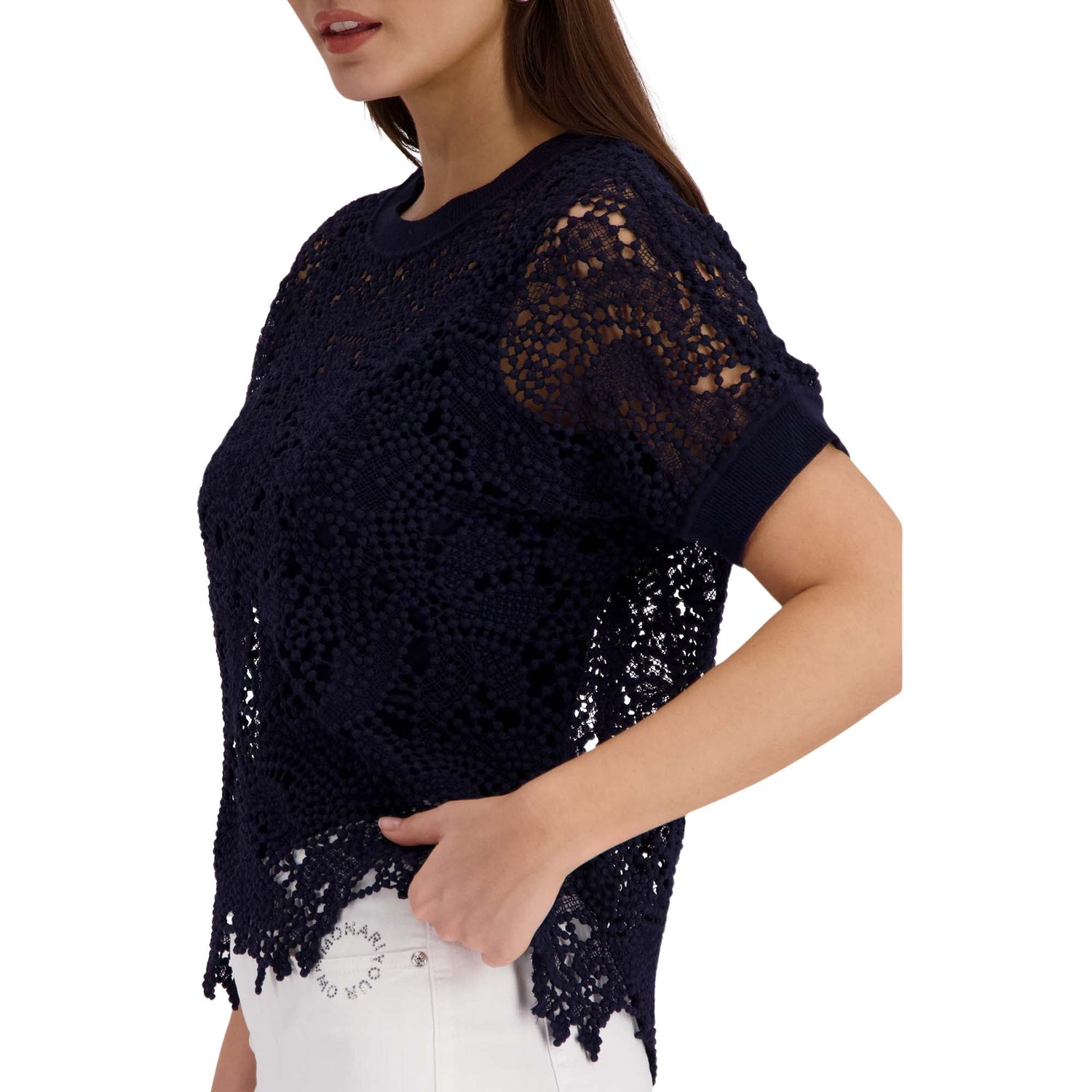 Pullover mit Spitzenmuster - Mode von Monari