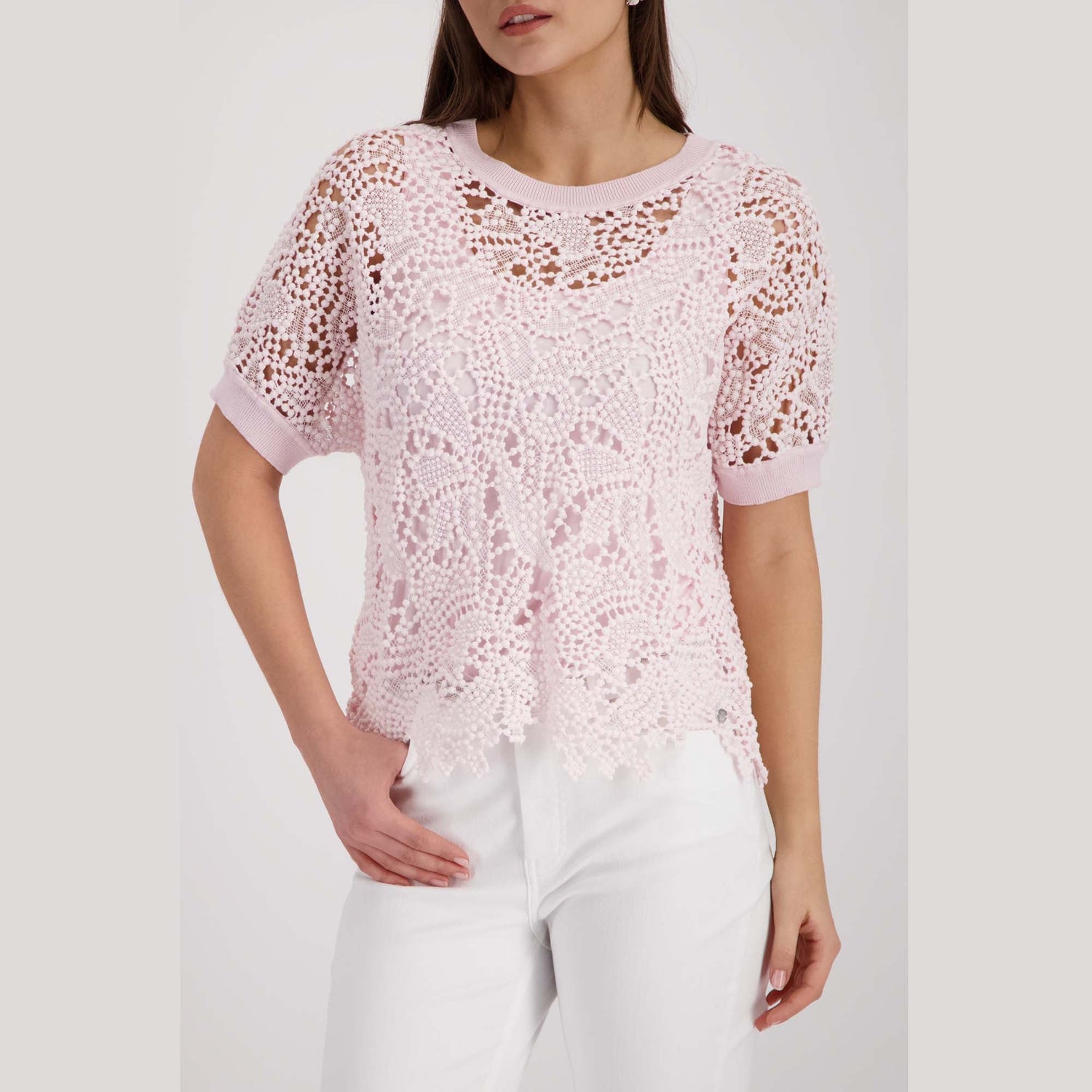 Pullover mit Spitzenmuster - Mode von Monari