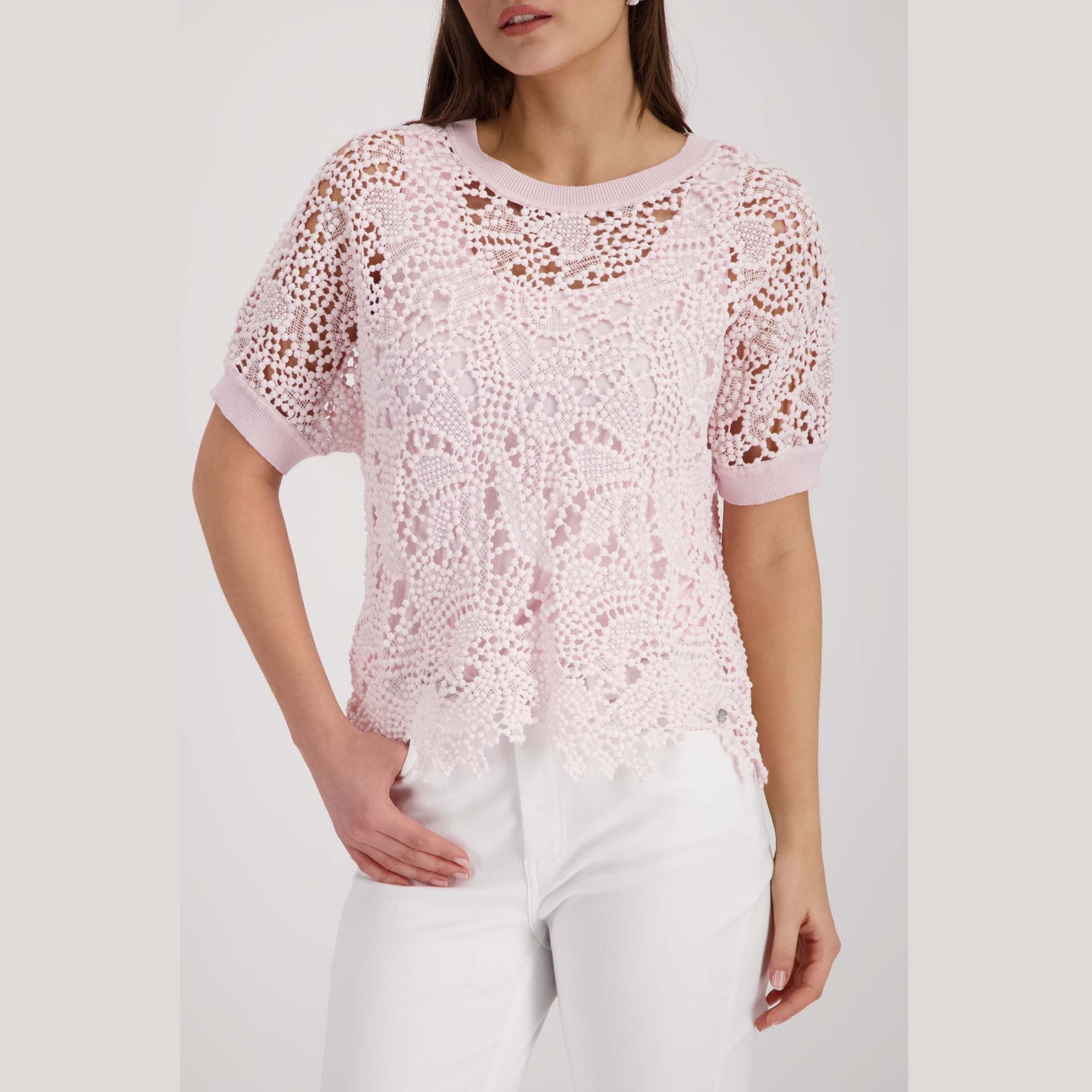 Pullover mit Spitzenmuster - Mode von Monari