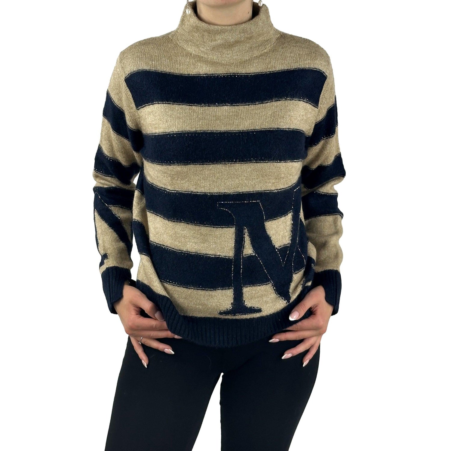 Pullover mit Streifen. Mode von Monari. Seidel Moden Onlineshop
