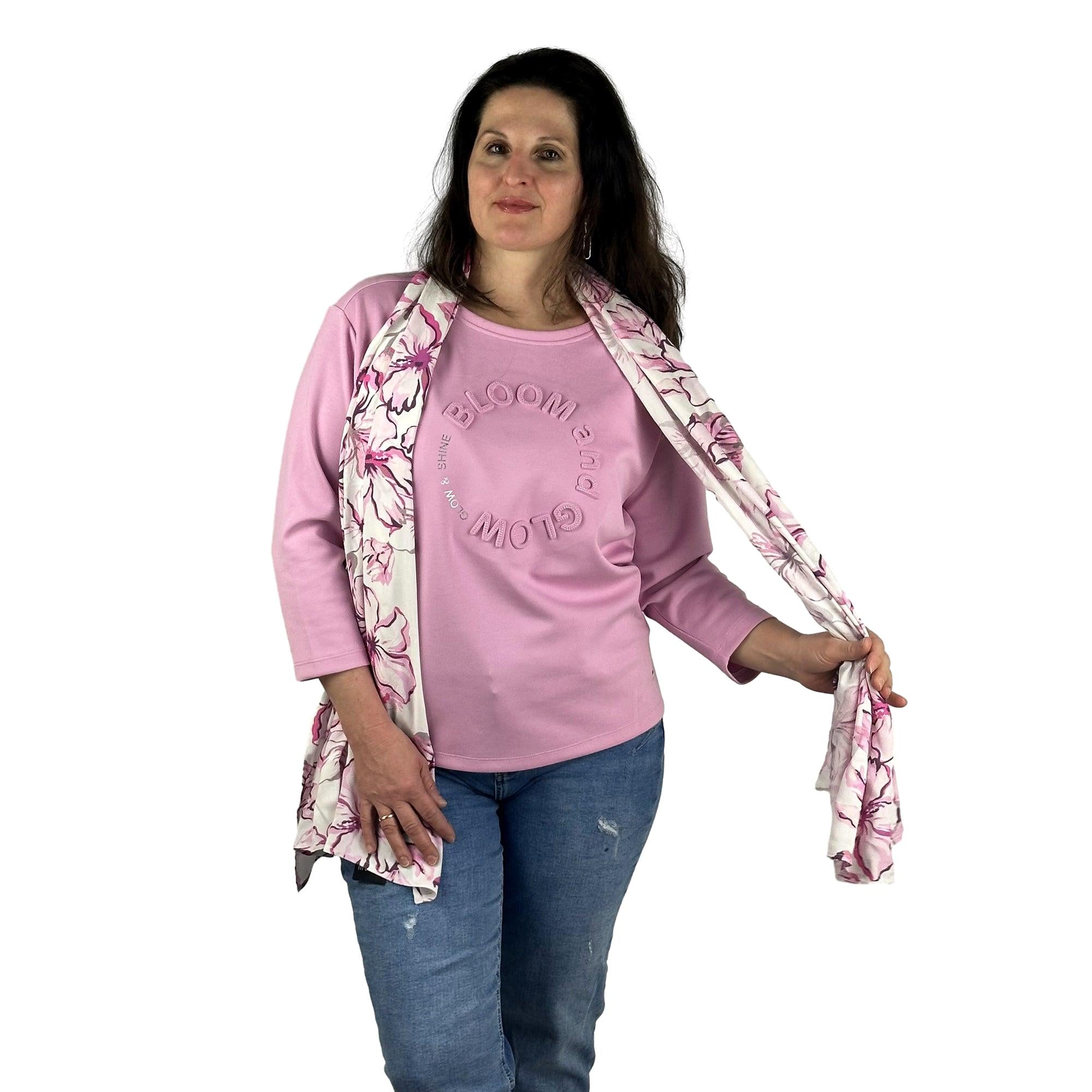 Schal mit Blumendruck. Mode von Monari. Seidel Moden Onlineshop