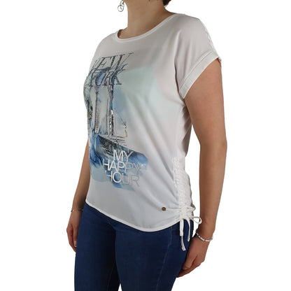 Schluse mit seitlicher Raffung. Mode von Monari. Seidel Moden Onlineshop