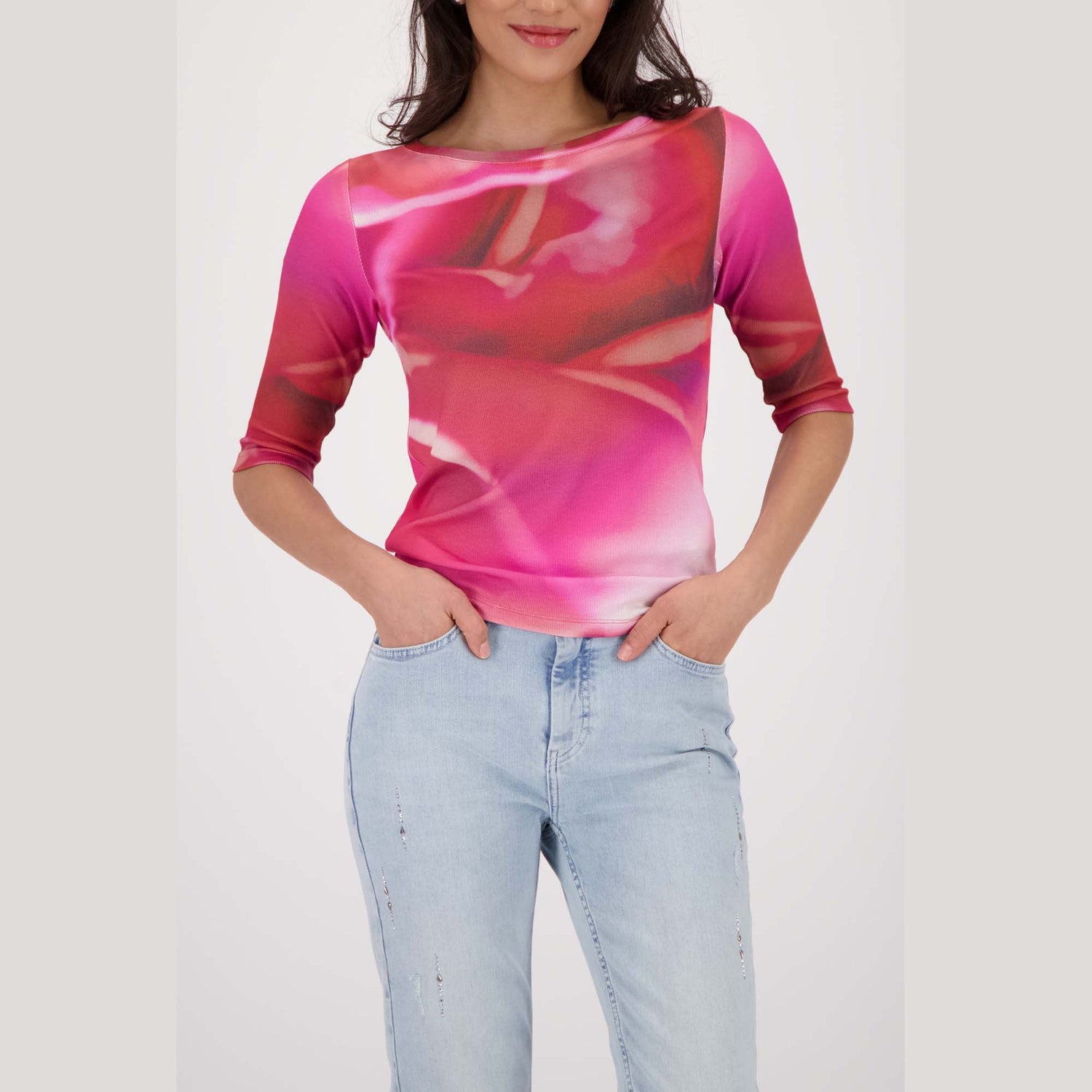 Shirt mit Allover - Print - Mode von Monari