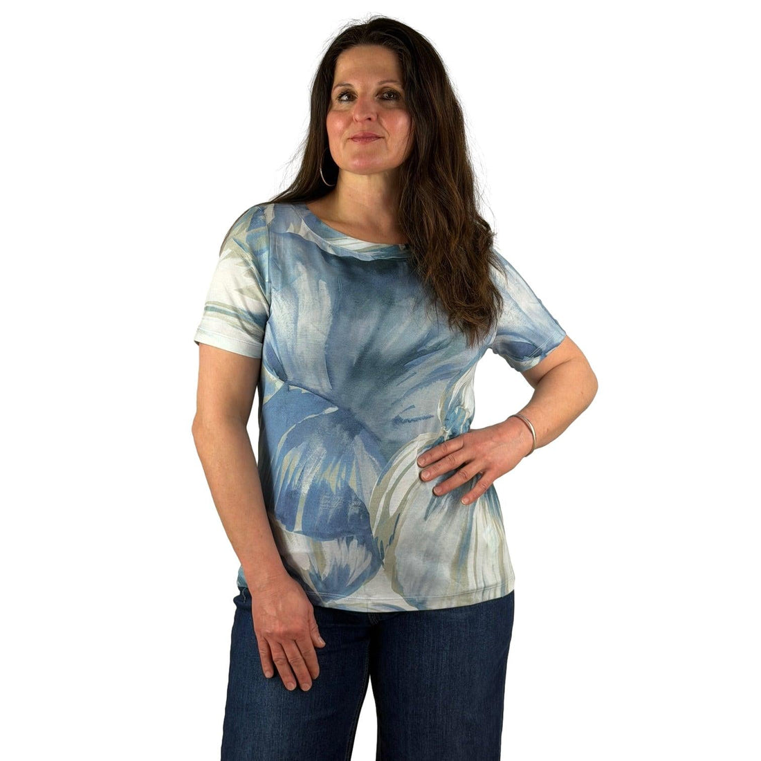 Shirt mit Allover - Print - Mode von Monari
