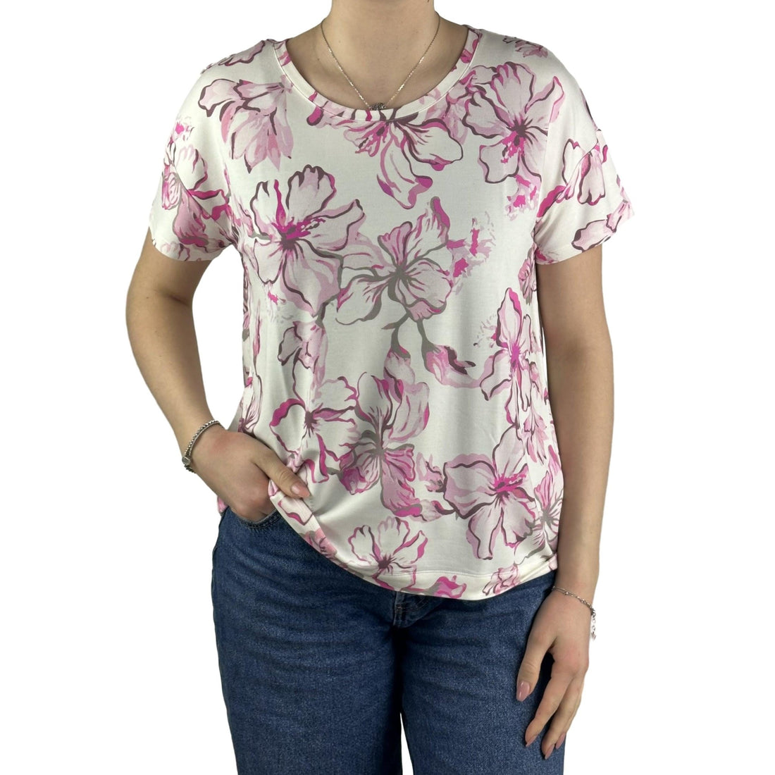 Shirt mit Blumendruck. Mode von Monari. Seidel Moden Onlineshop