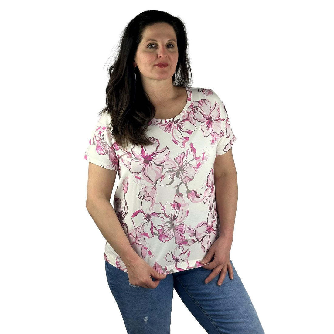Shirt mit Blumendruck. Mode von Monari. Seidel Moden Onlineshop