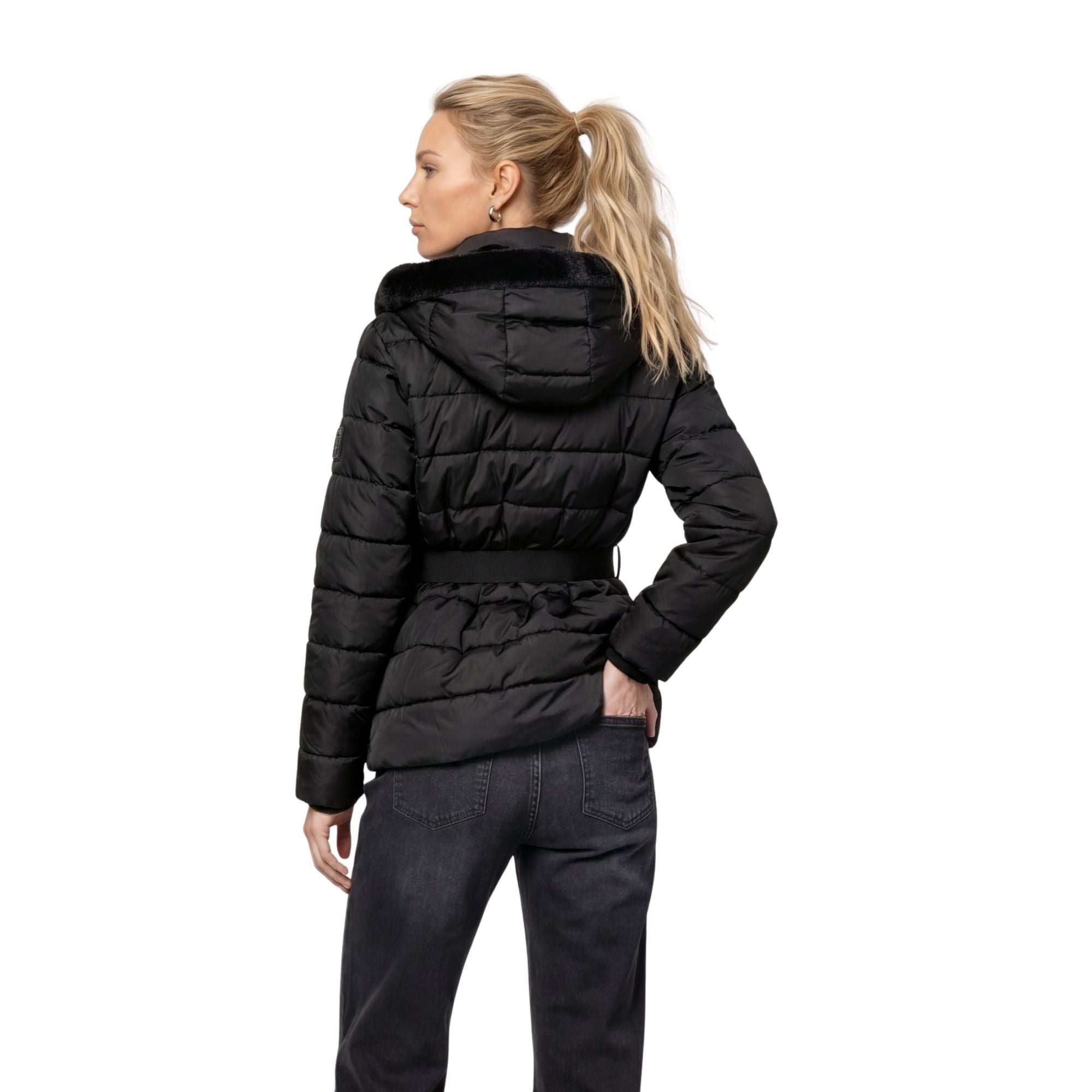 Steppjacke mit Taillengürtel - Mode von Monari