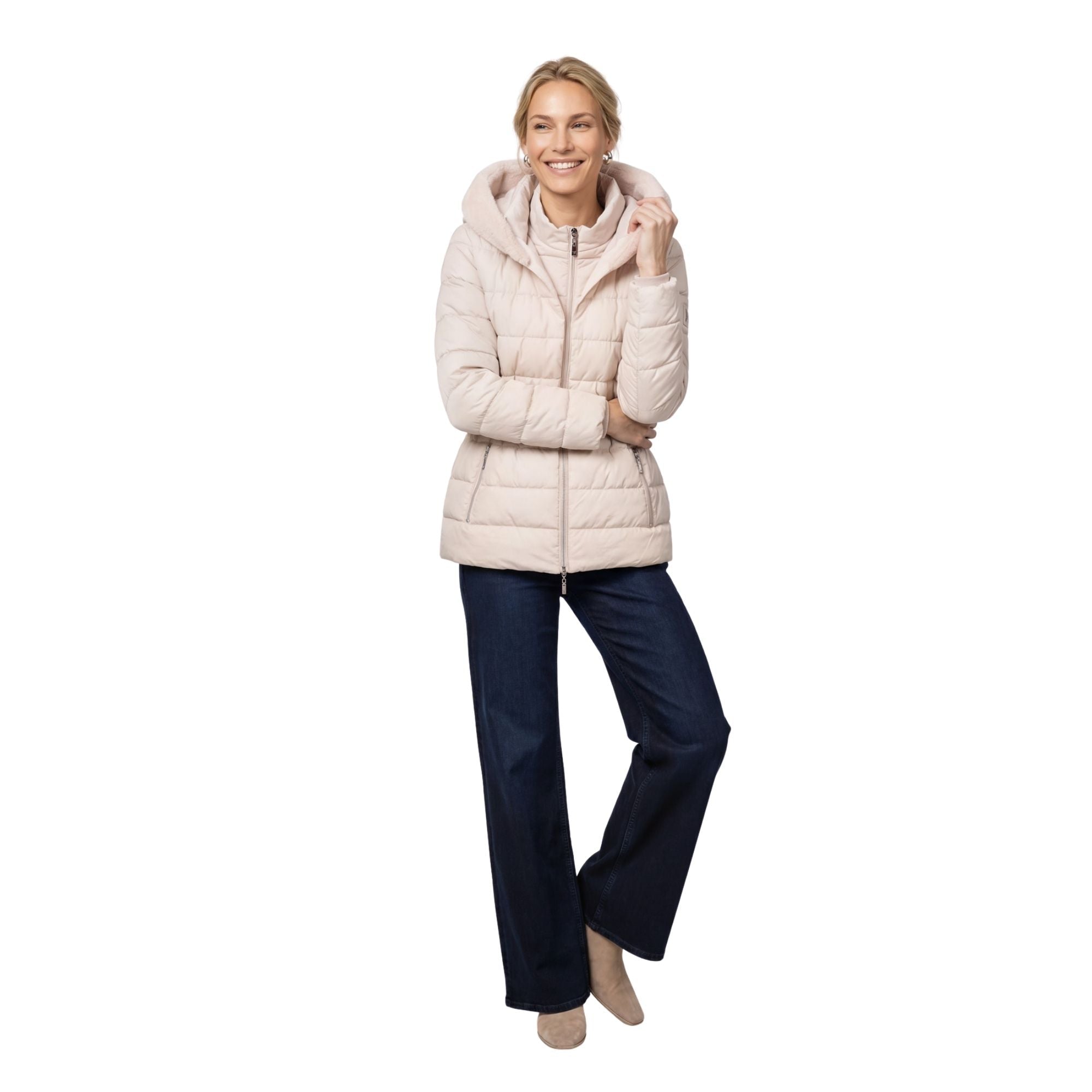 Steppjacke mit Taillengürtel - Mode von Monari