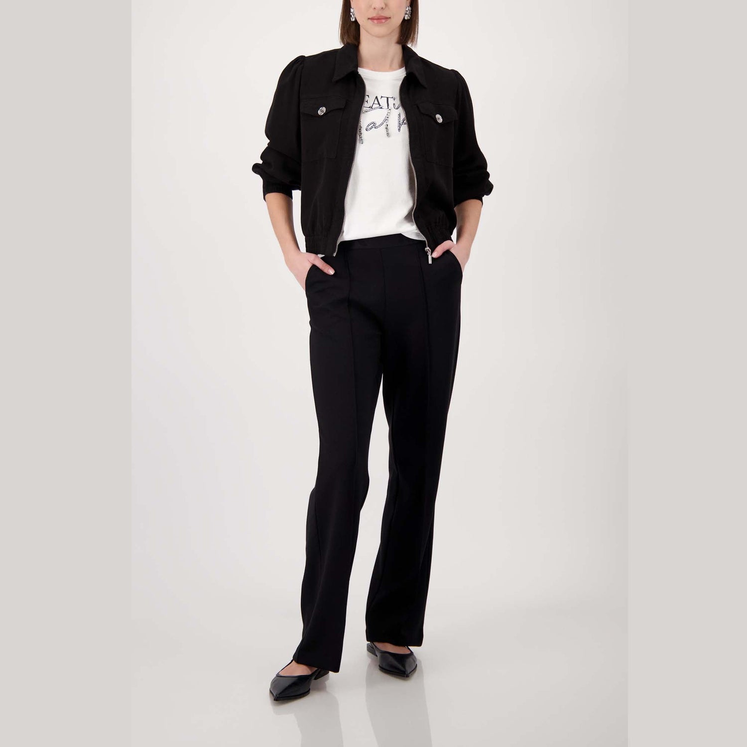 Stoffhose mit Schlupfbund - Mode von Monari