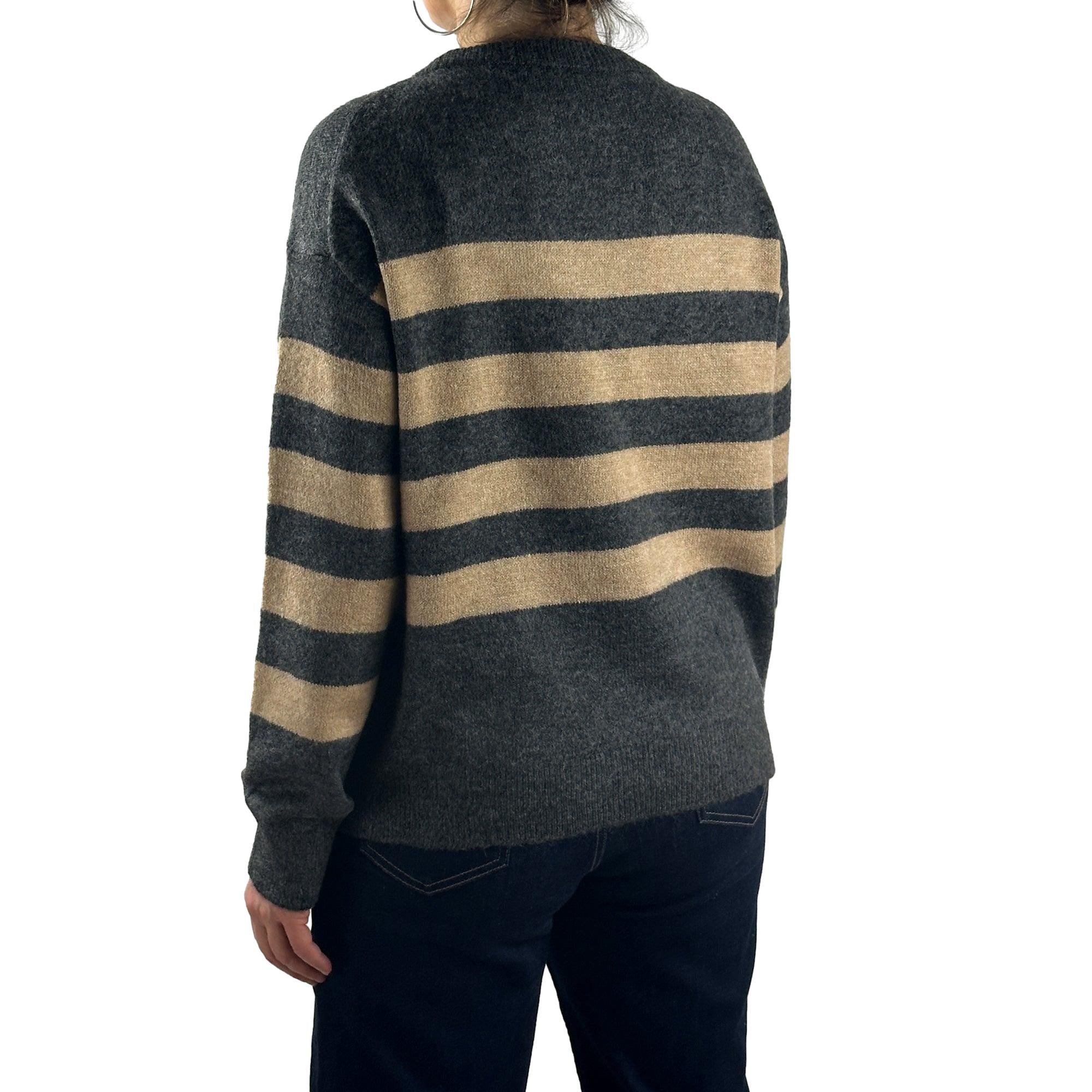 Streifenpullover mit Strass. Mode von Monari. Seidel Moden Onlineshop