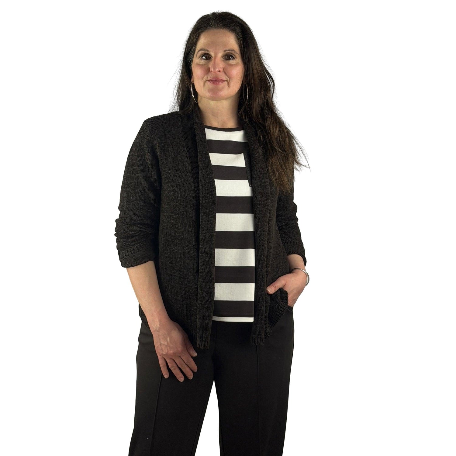 Strickjacke im Cardigan - Stil - Mode von Monari