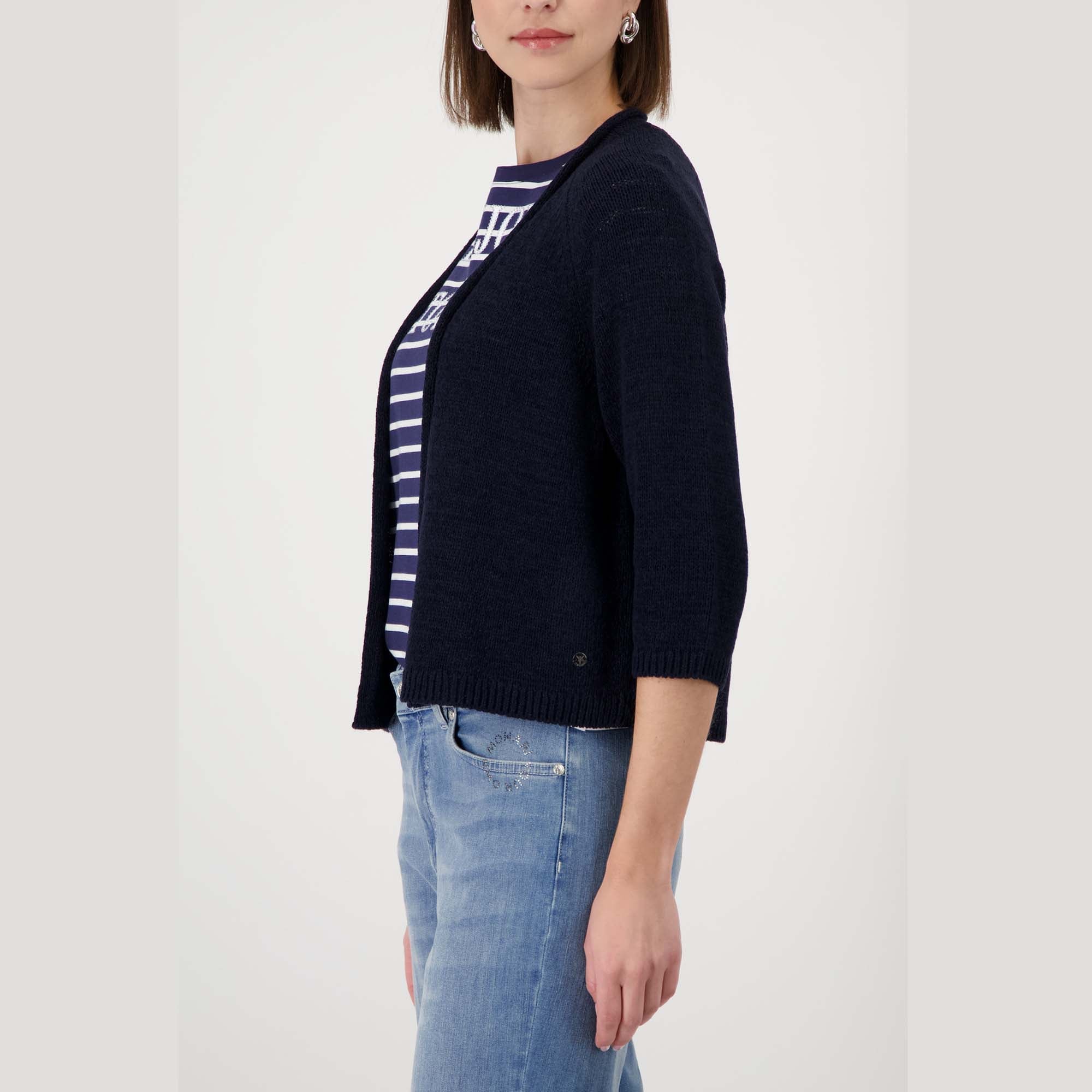 Strickjacke mit 3/4 Ärmeln - Mode von Monari