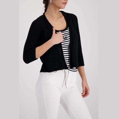 Strickjacke mit 3/4 Ärmeln - Mode von Monari
