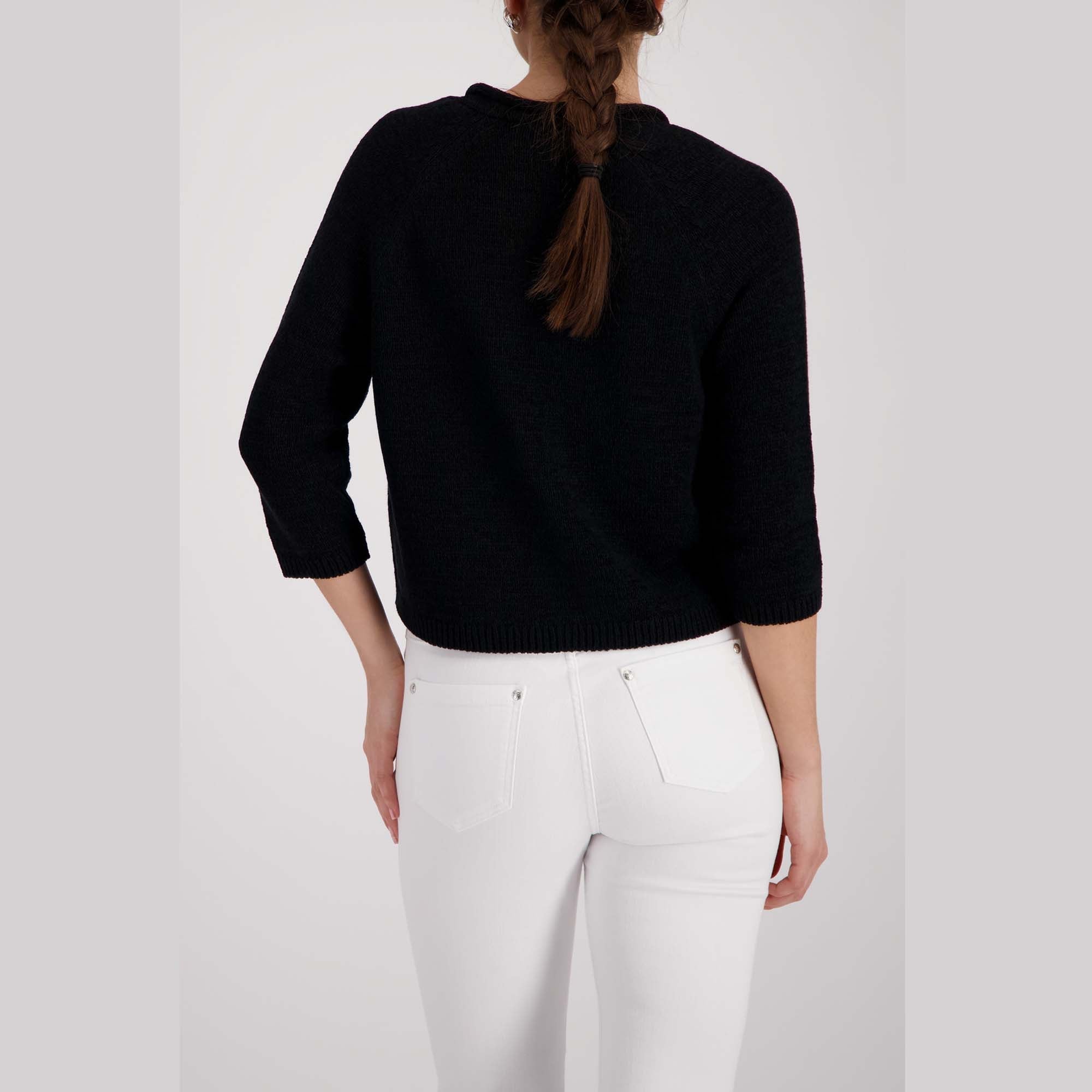 Strickjacke mit 3/4 Ärmeln - Mode von Monari