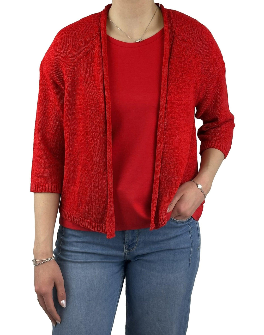 Strickjacke mit 3/4 Ärmeln - Mode von Monari