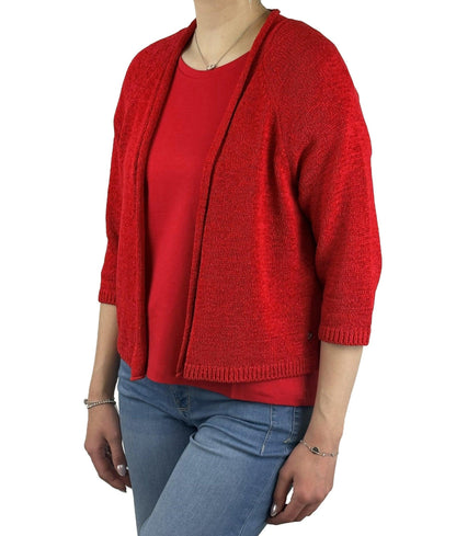 Strickjacke mit 3/4 Ärmeln - Mode von Monari