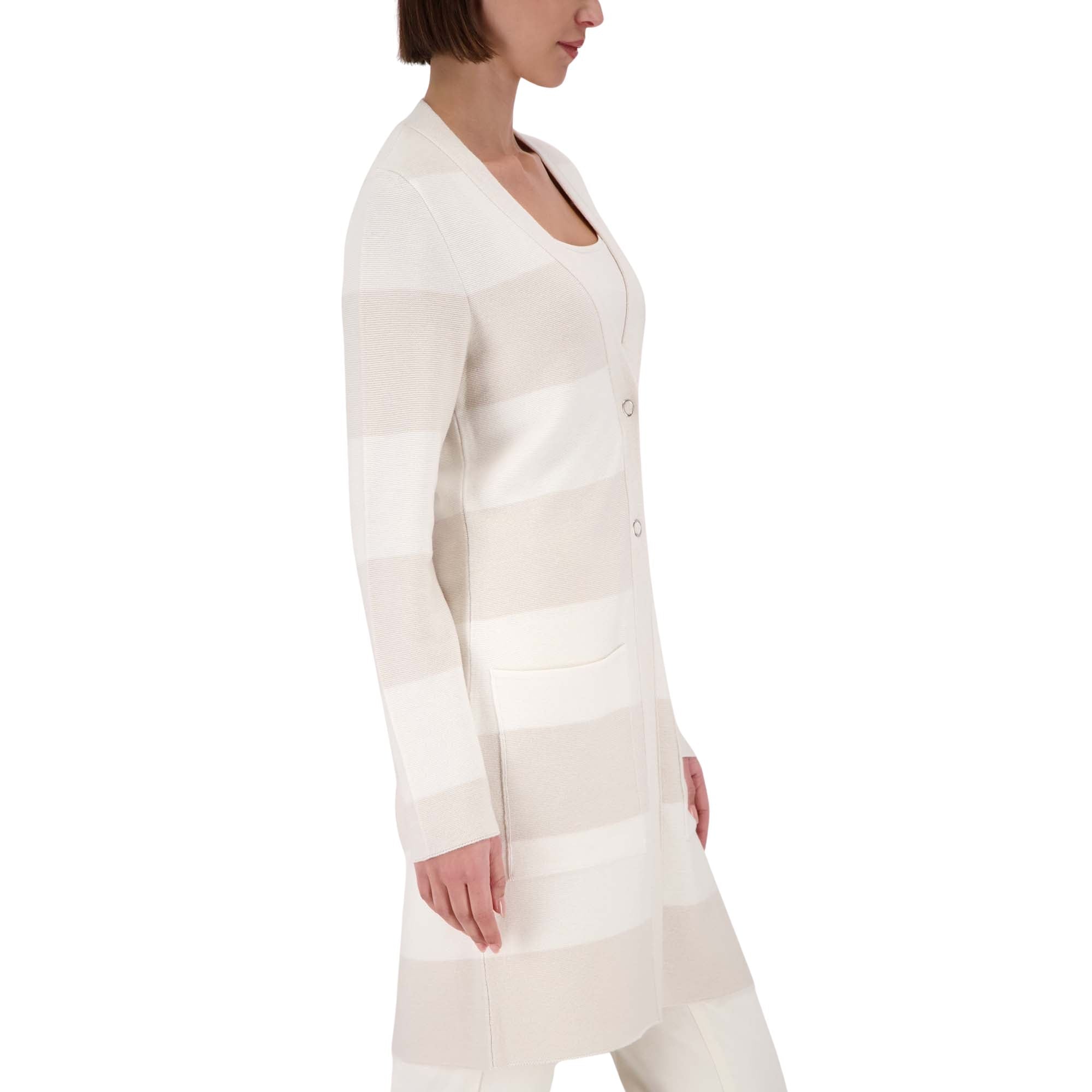 Strickjacke mit Blockstreifen - Mode von Monari