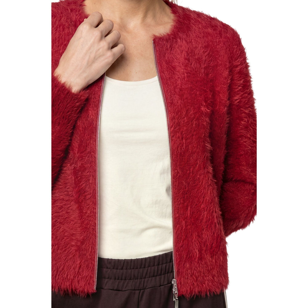 Strickjacke mit flauschiger Haptik - Mode von Monari