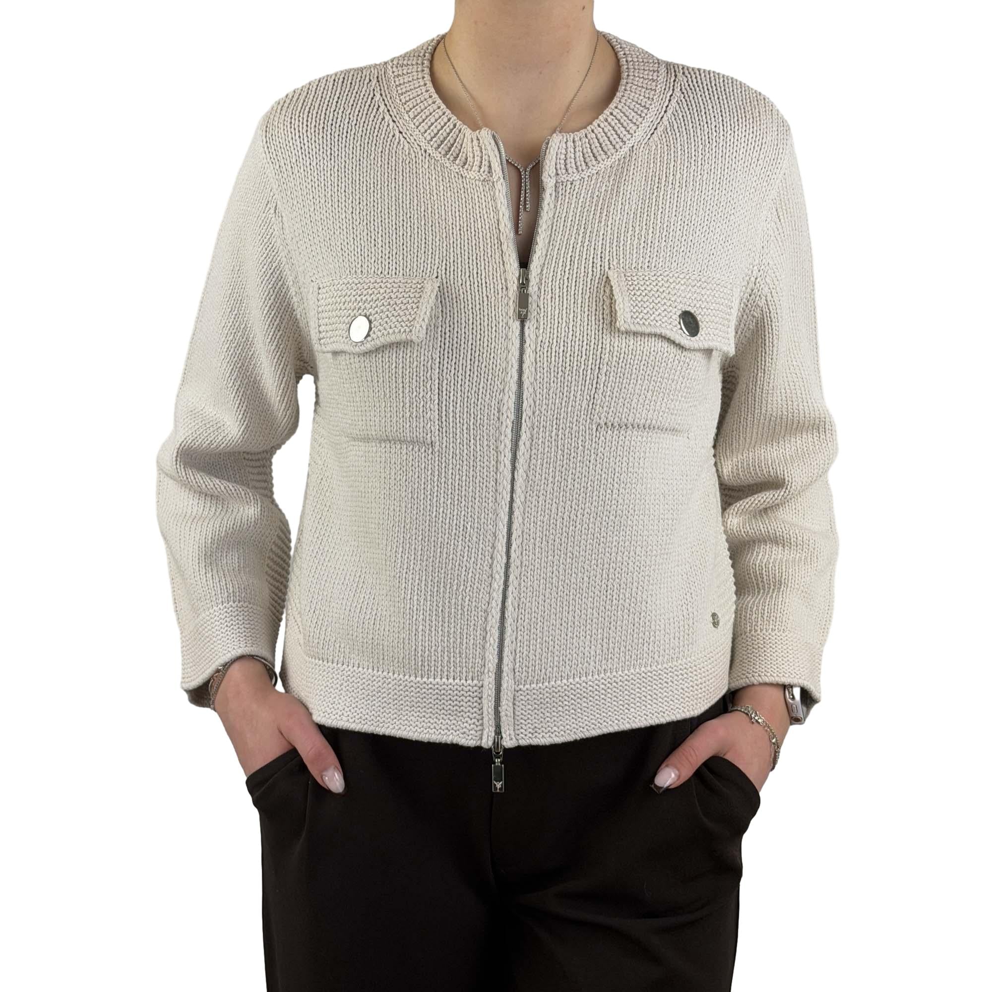 Strickjacke mit Reißverschluss - Mode von Monari