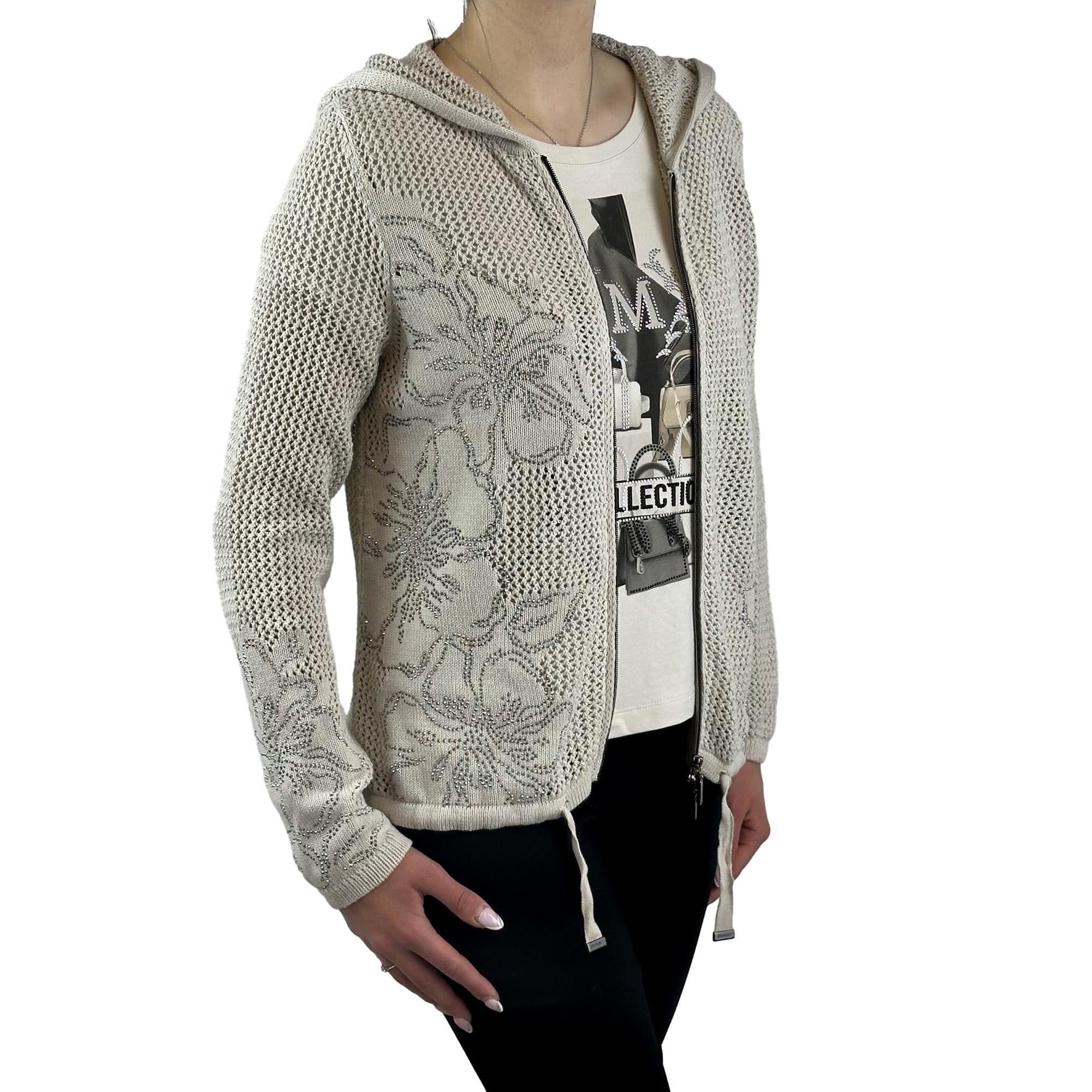 Strickjacke mit Strass. Mode von Monari. Seidel Moden Onlineshop