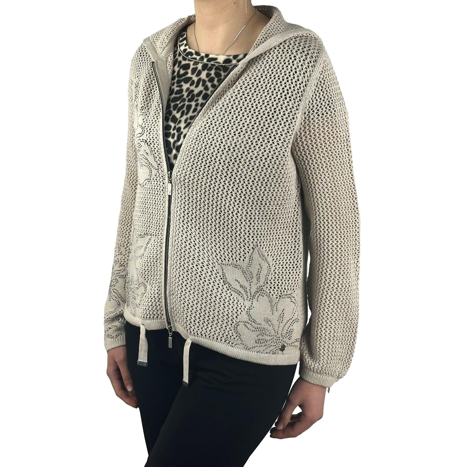 Strickjacke mit Strass. Mode von Monari. Seidel Moden Onlineshop