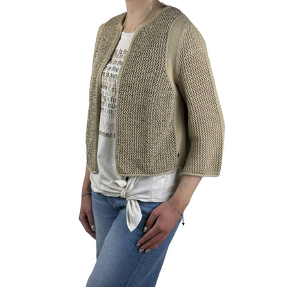 Strickjacke mit Strasssteinen. Mode von Monari. Seidel Moden Onlineshop