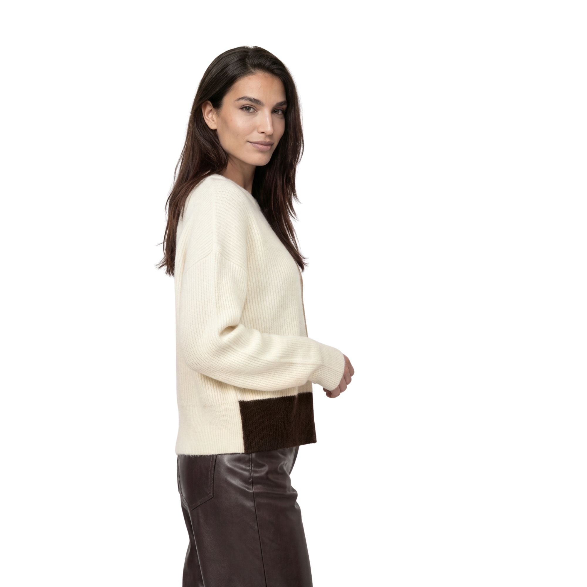 Strickpullover mit Colorblock - Mode von Monari